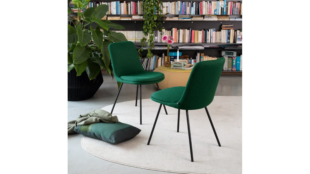 Upholstered Fabric Chair Hedra by Connubia