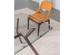 Maia chair in econabuk by Riflessi