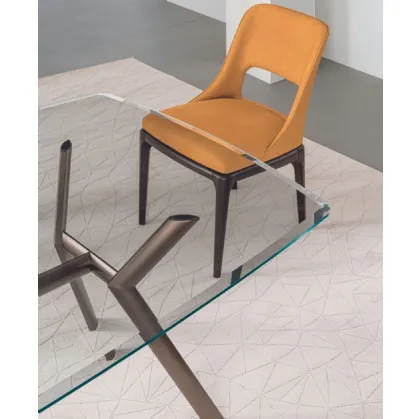 Maia chair in econabuk by Riflessi