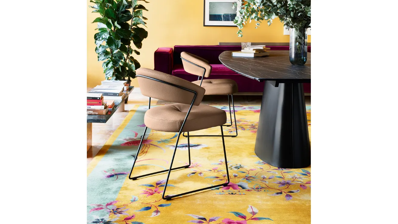Nylon Anniversary eco-leather chair by Connubia