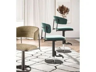 Adam and Alida fabric stools by Ozzio