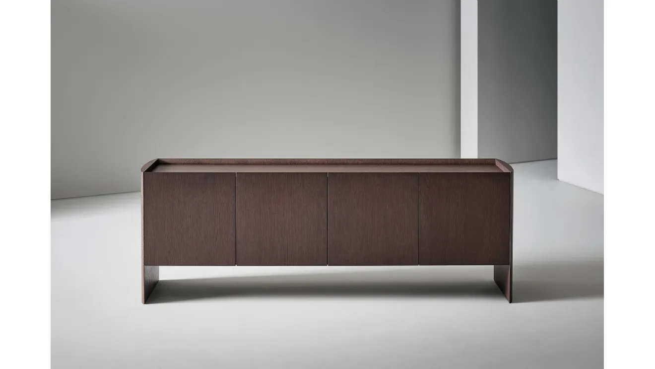 Alicanto wooden sideboard with 4 doors by Bonaldo