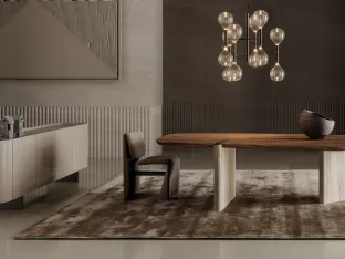 Glossy lacquered wood Madia Arragan by Bonaldo