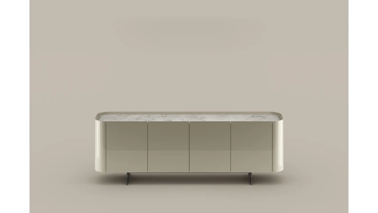 Glossy lacquered wood Madia Arragan by Bonaldo