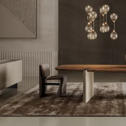 Glossy lacquered wood Madia Arragan by Bonaldo