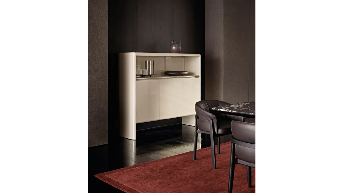 High lacquered glossy Duke cabinet by Poliform