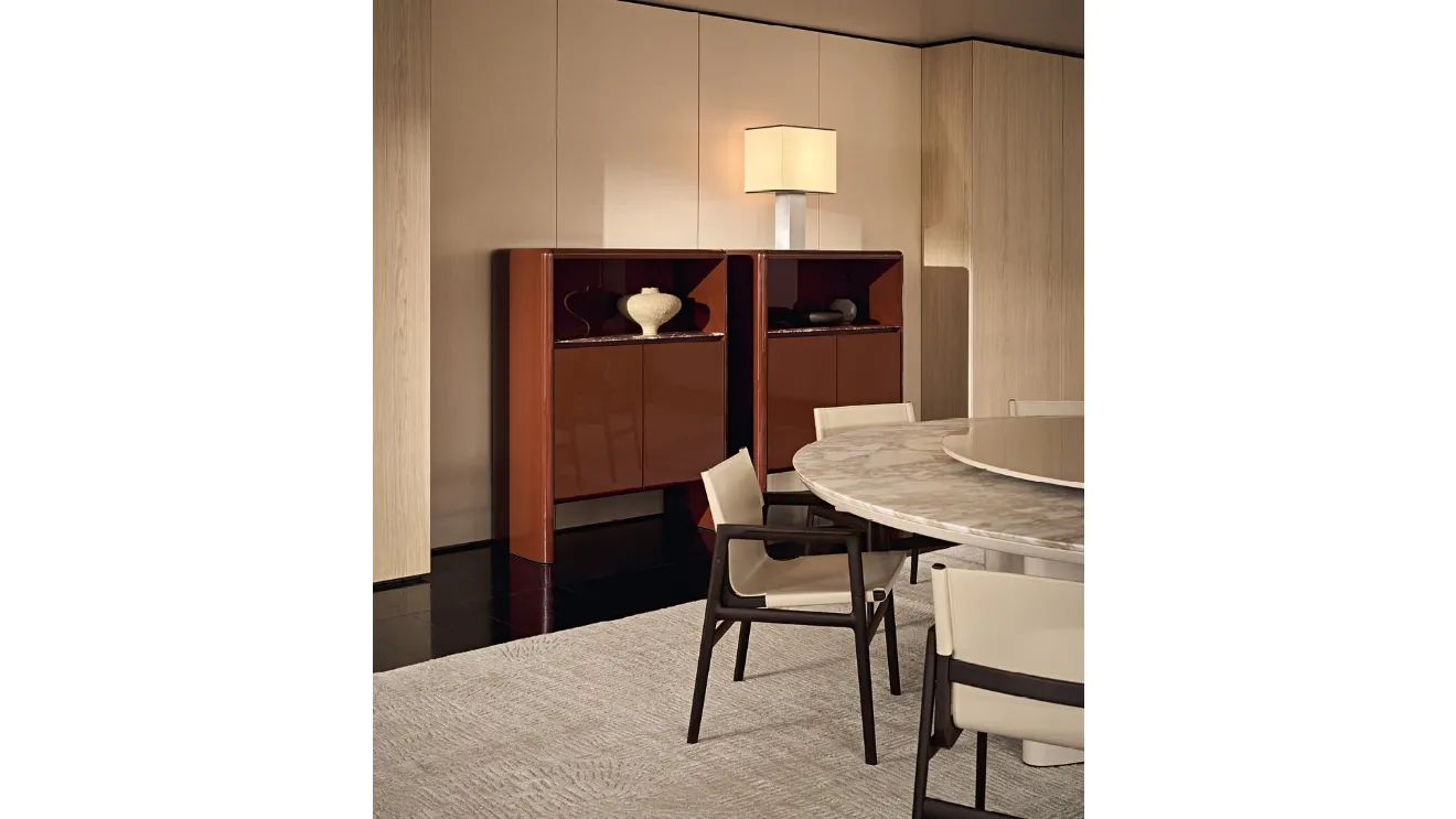 High glossy lacquered Duke sideboard by Poliform