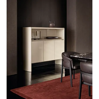 High lacquered glossy Duke cabinet by Poliform