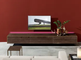 Suspended wooden sideboard Magda by Sovet.