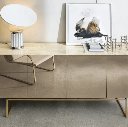 Glass mirror sideboard Magda by Sovet.