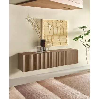 Suspended Wave Sideboard with Reflections