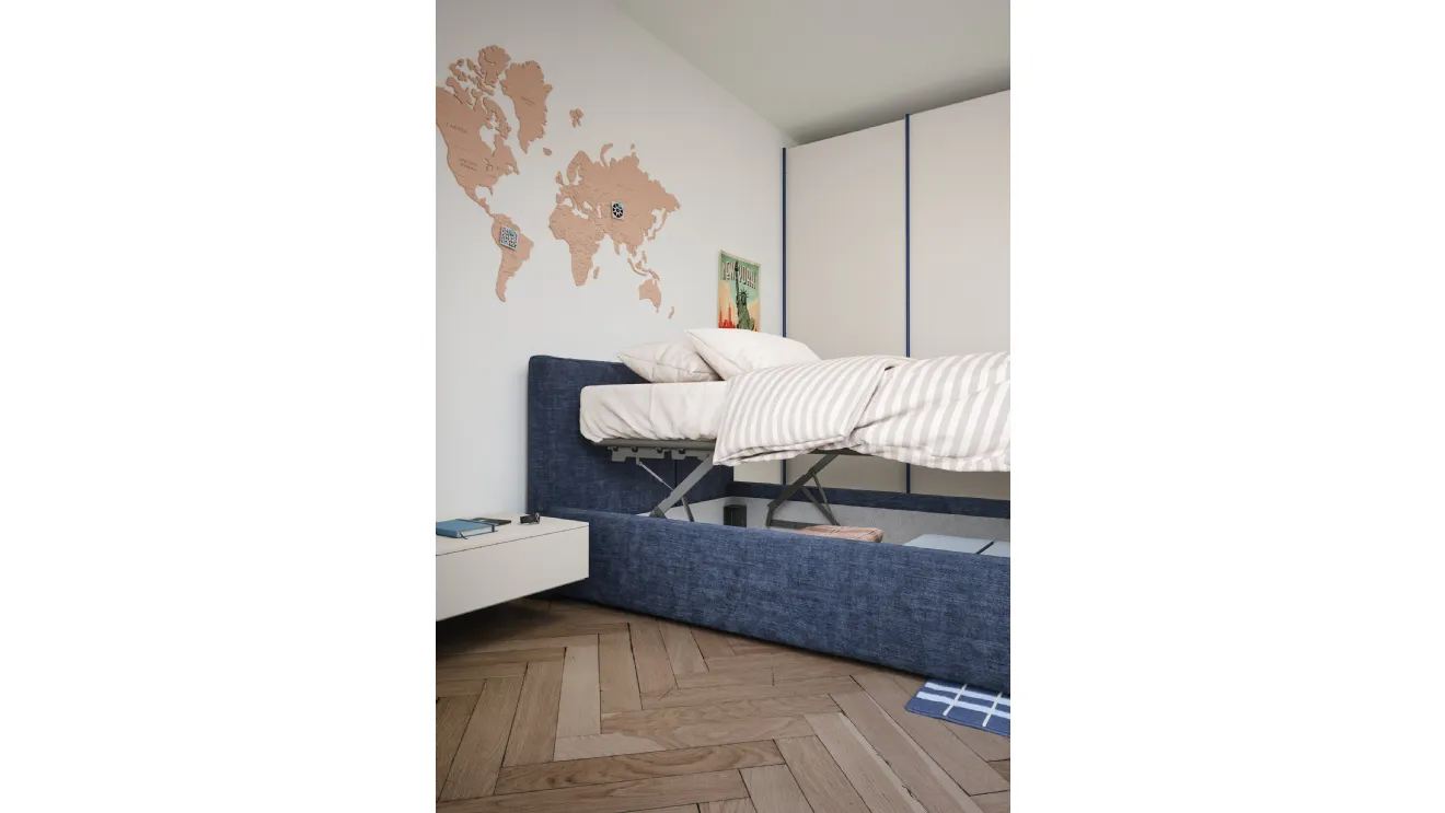 Single bed Swell with storage by Nidi