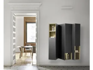 Suspended mobile Domino Clino in Oak by Sangiacomo