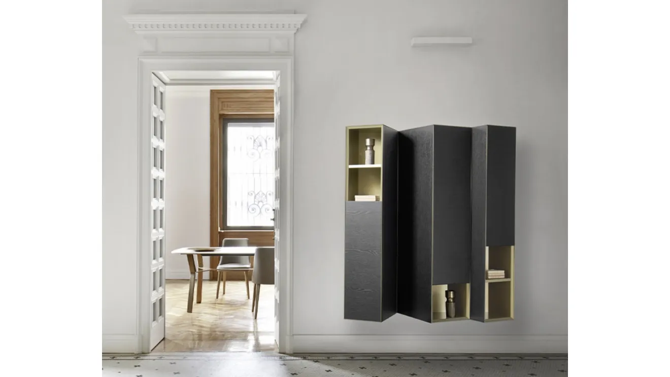 Suspended mobile Domino Clino in Oak by Sangiacomo