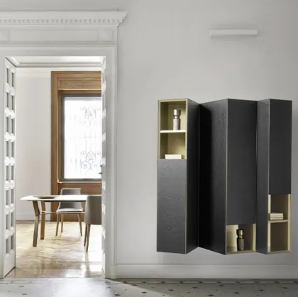 Suspended mobile Domino Clino in Oak by Sangiacomo