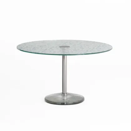 Round table Counterweight by Glas Italia.