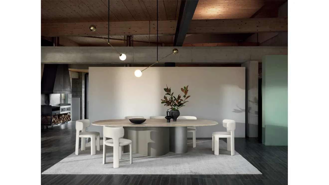 Table Doon with marble top by Ditre Italia