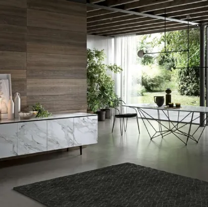 Fil8 Fixed Ceramic Table by Ozzio.