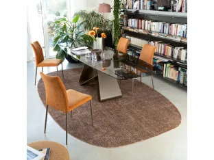 Gemini extendable table by Connubia