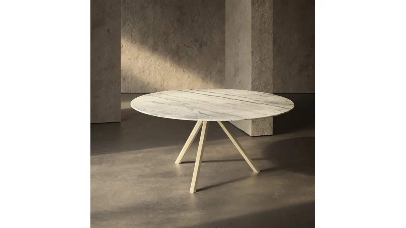 HEB Round marble table by Desalto