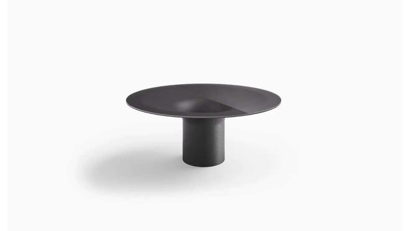 Helicon Table with Desalto glass top