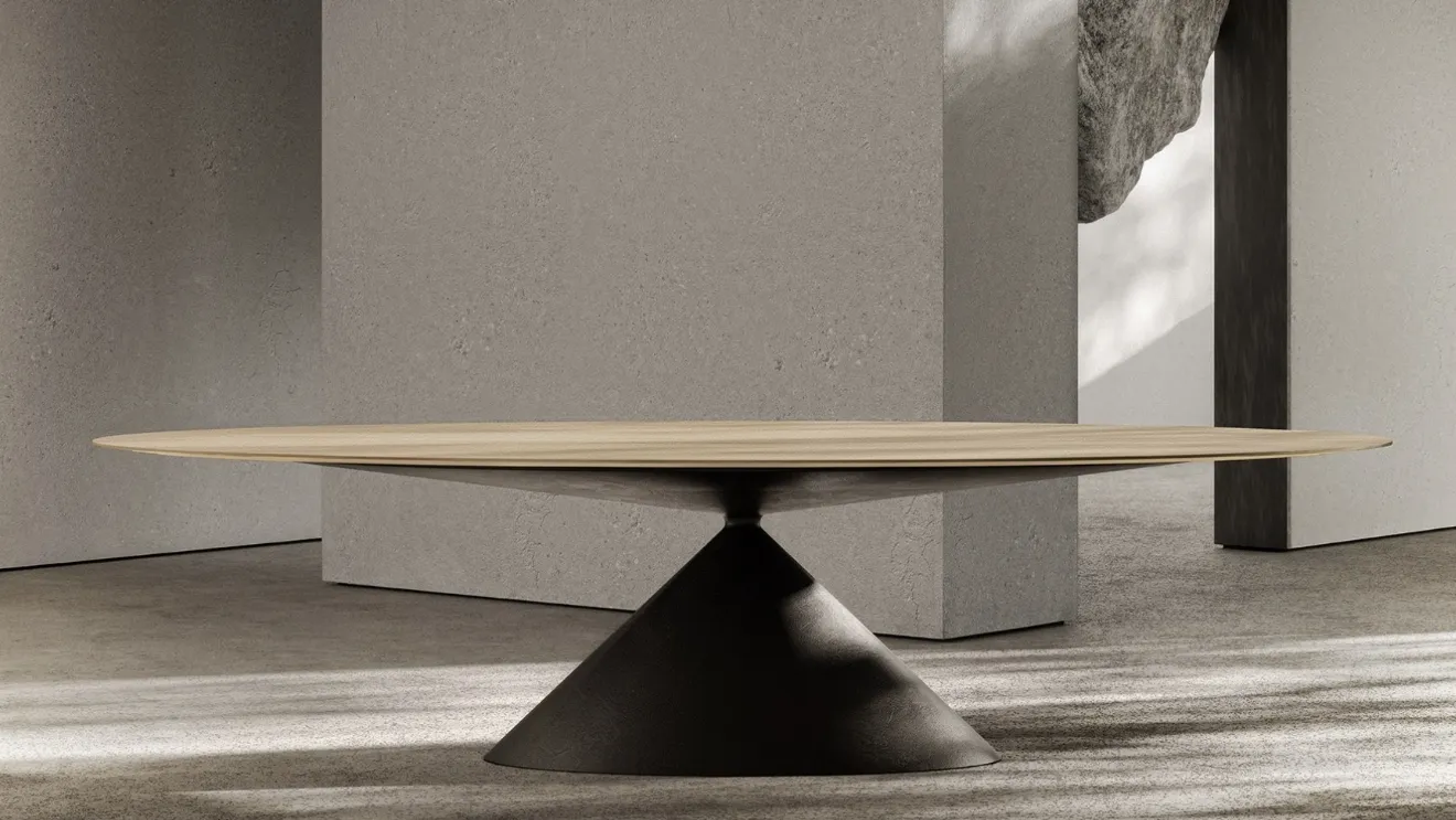 Maxy Clay Wood table by Desalto