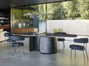 Extendable Mellow table in Bonaldo's Ceramic