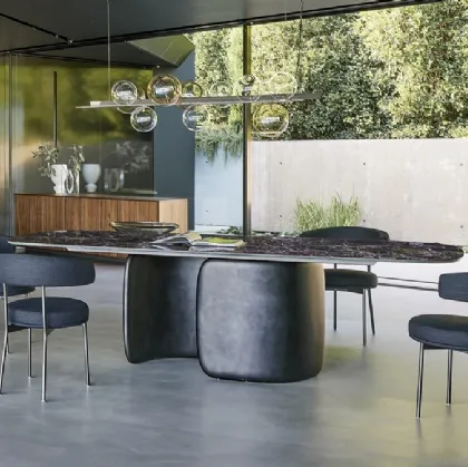 Extendable Mellow table in Bonaldo's Ceramic