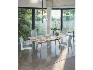 Paradise ceramic table by Riflessi.