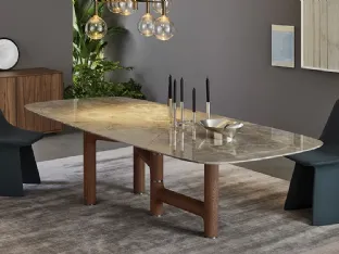 Pivot-Marble Table by Bonaldo