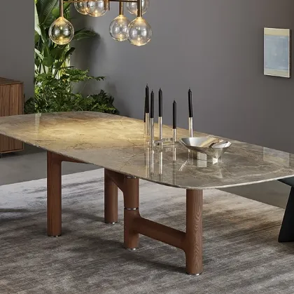 Pivot-Marble Table by Bonaldo