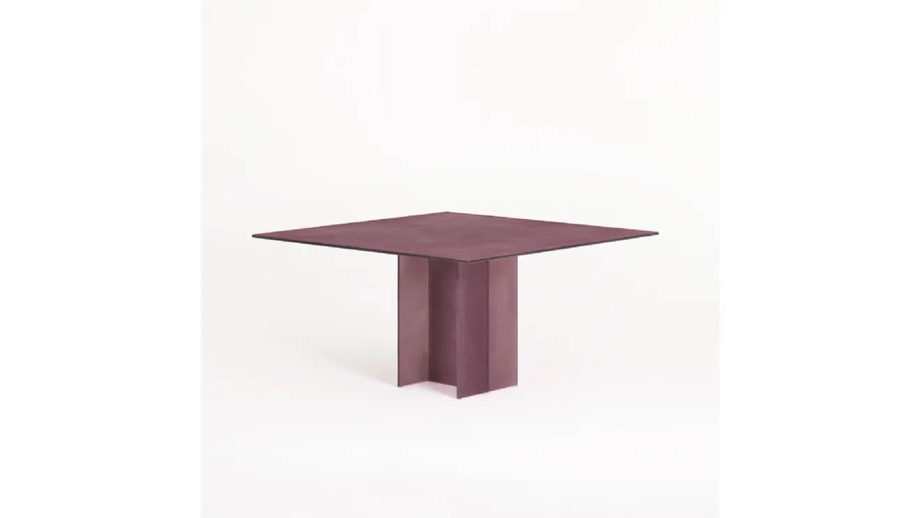 Square glass table Simoon by Glas Italia