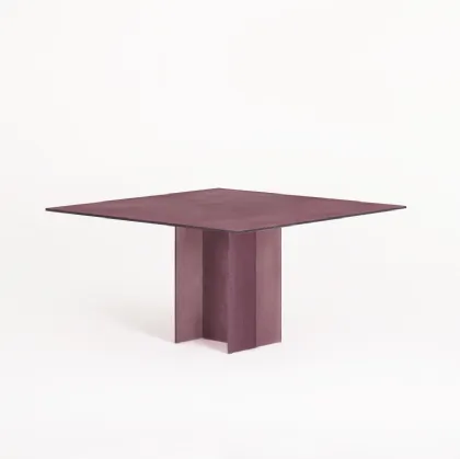 Square glass table Simoon by Glas Italia