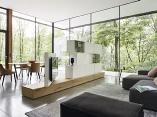 TV units, TV stands, rotating Lightning TV stand by Sangiacomo.