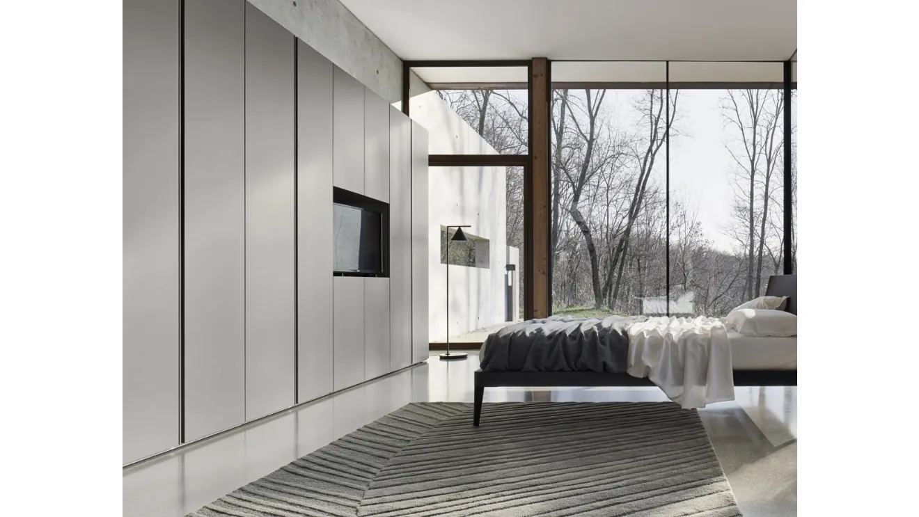 Breccia wardrobe with open compartment by Sangiacomo.