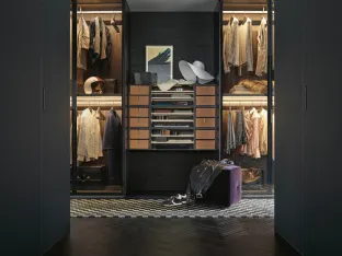 Poliform's Senzafine Ocean Walk-In Closet.