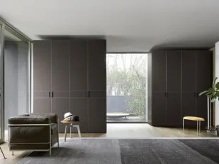 Wardrobe with Eco leather door Eco by Sangiacomo.