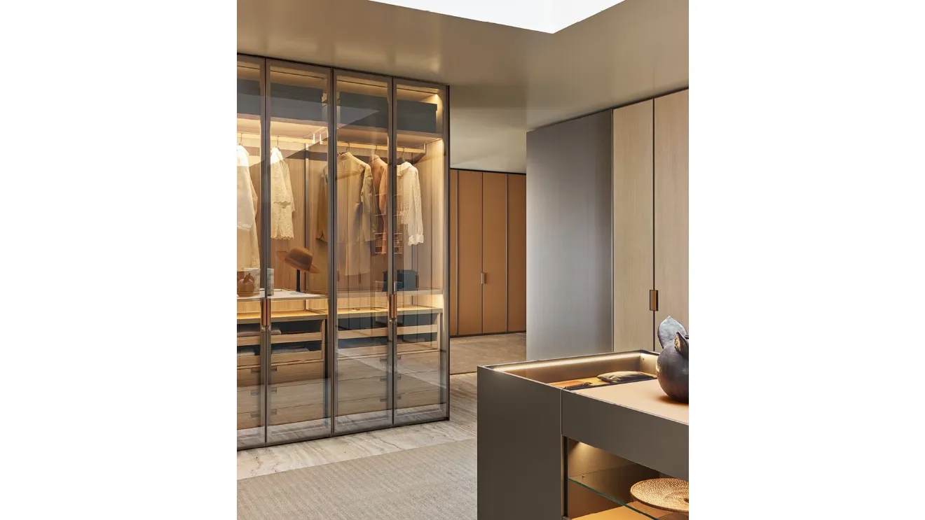 Poliform Glass Senzafine Wardrobe