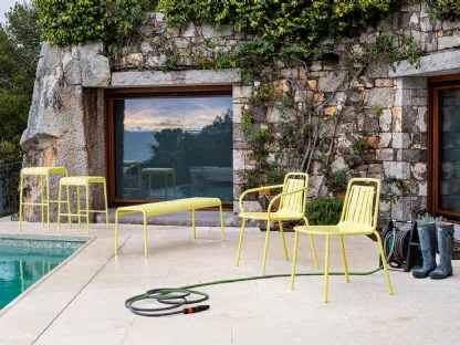 Easy metal stool by Connubia