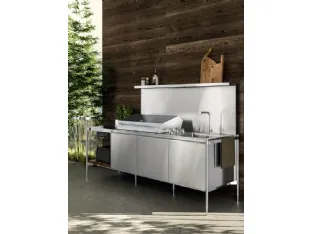 Outdoor Solaria Linear Monobloc Kitchen Design by Arrital.