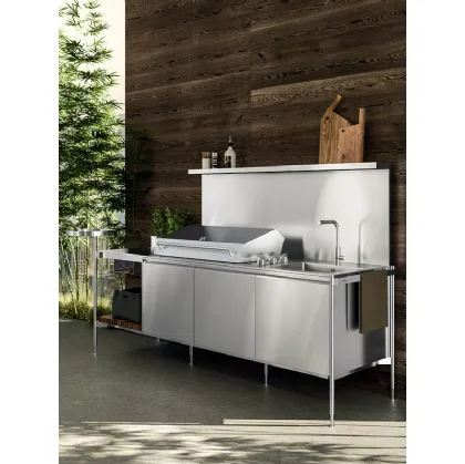 Outdoor Solaria Linear Monobloc Kitchen Design by Arrital.