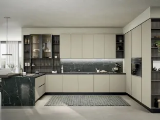 Modern kitchen with peninsula Colibrì 02 by Forma Cucine