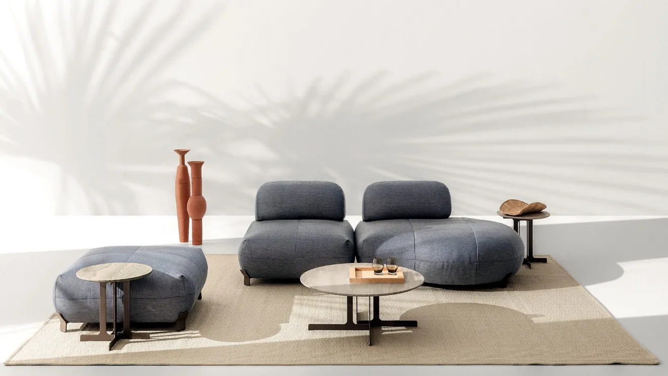 Upholstered fabric sofa Pacific by Ditre Italia.