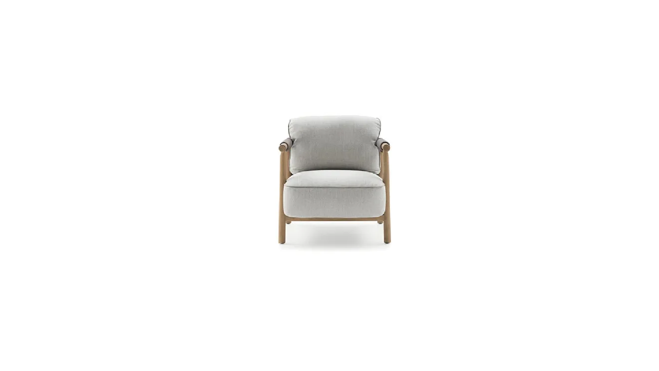 Nathy armchair in fabric and wood by Ditre Italia.
