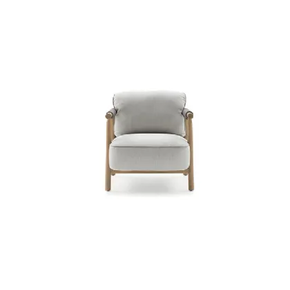 Nathy armchair in fabric and wood by Ditre Italia.